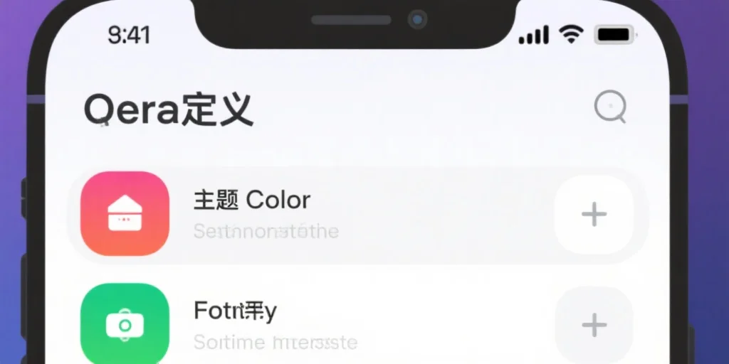 界面个性化设置